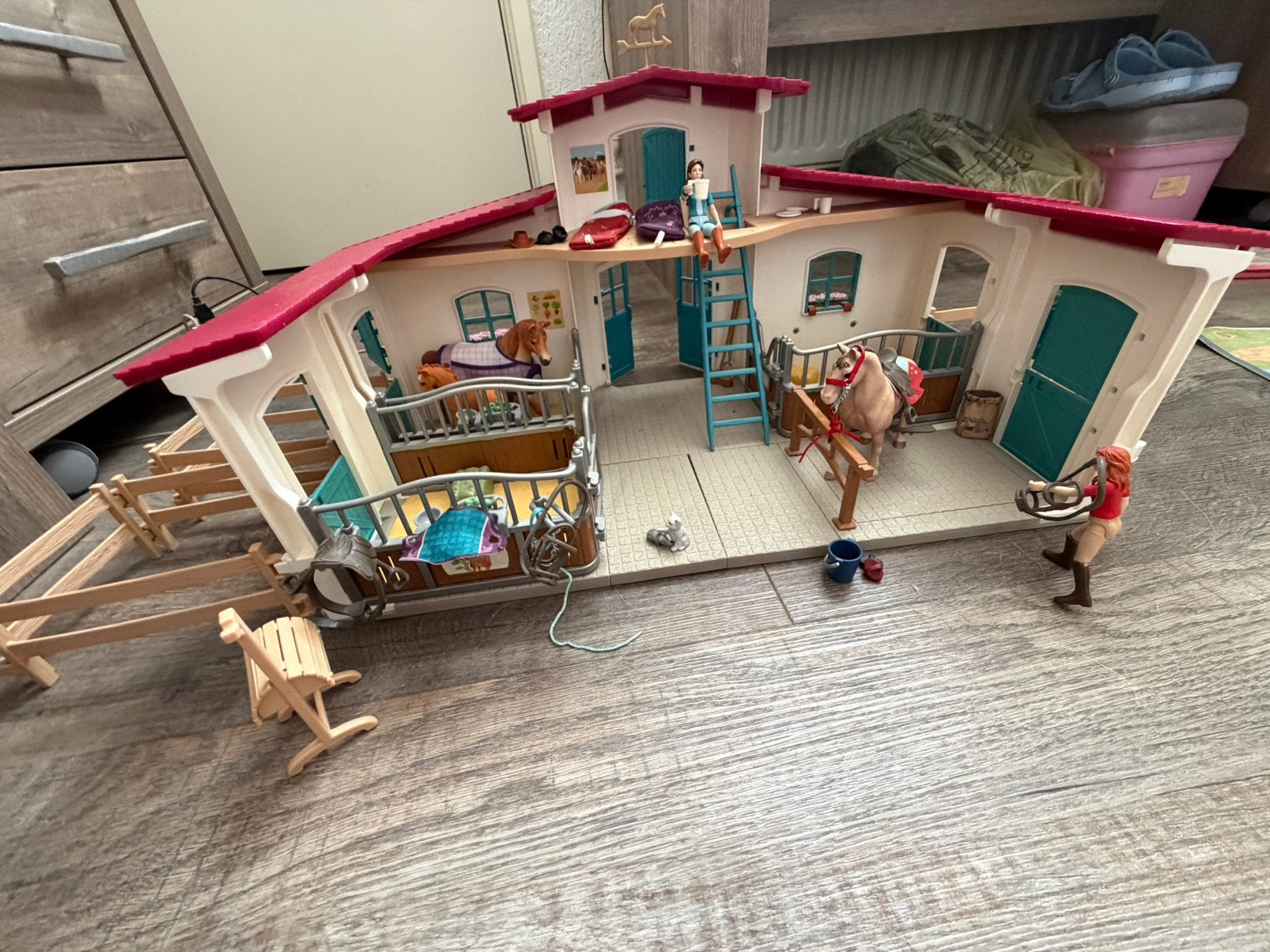 Schleich Horse Club Manege, Ophalen of Verzenden, Zo goed als nieuw, Meisje