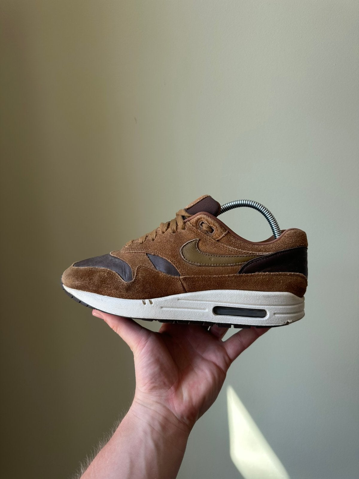 Nike Air Max 1 Leather Ale Brown / 41, Bruin, Ophalen of Verzenden, Sneakers of Gympen, Gedragen