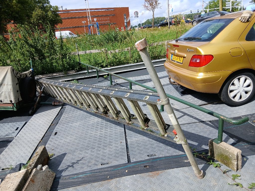 Ladder trap, Doe-het-zelf en Verbouw, Ladders en Trappen, Ophalen, Gebruikt, Ladder, Opvouwbaar of Inschuifbaar