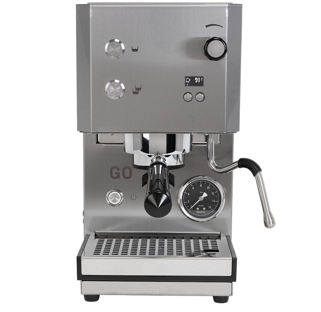 Profitec Go Brushed V2, Ophalen, Espresso apparaat, Nieuw, Koffiebonen