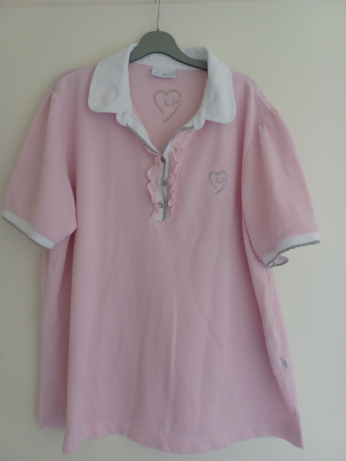 Polo shirt dames ong mt L, Kleding | Dames, Maat 42/44 (L), Ophalen of Verzenden, Zo goed als nieuw, Roze