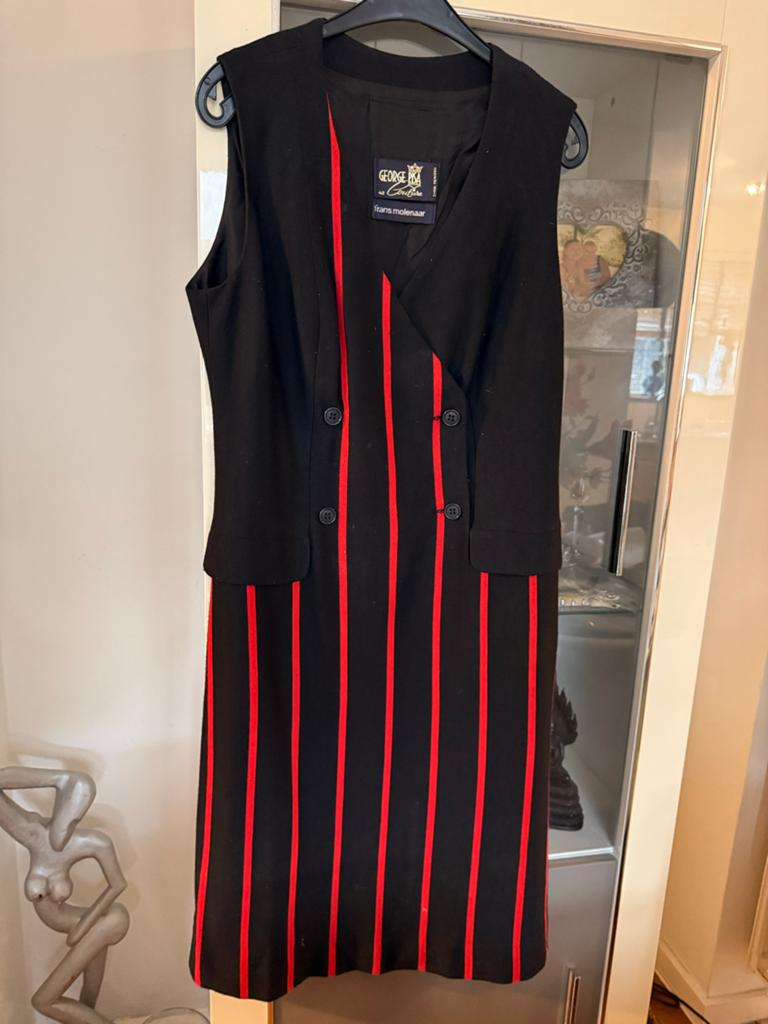 George Risa Couture Frans Molenaar Jurk Maat 42, Kleding | Dames, Maat 38/40 (M), Zwart, Ophalen of Verzenden, Zo goed als nieuw