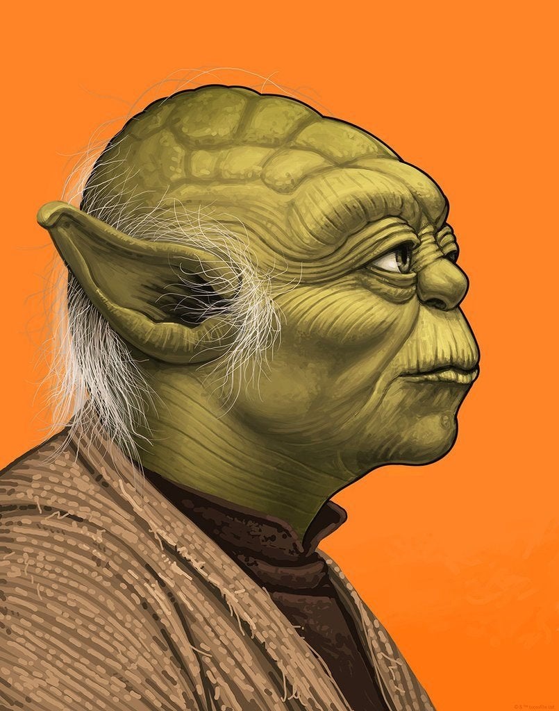 Yoda Mondo - Star Wars - Glicee, Verzamelen, Rechthoekig Staand, Nieuw, Ophalen of Verzenden, A1 t/m A3
