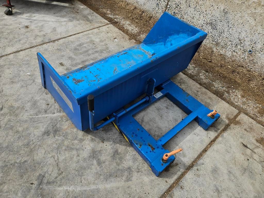 Schepbak voor heftruck lepelbak, Ophalen
