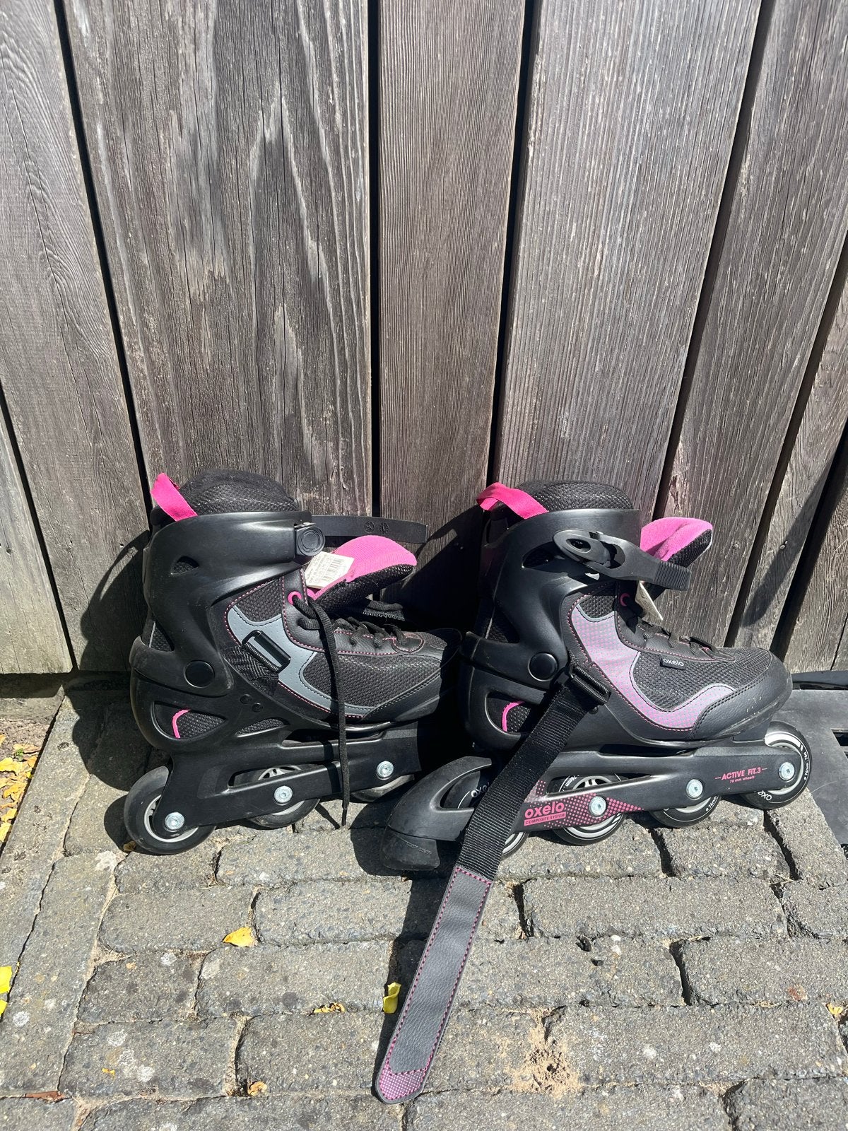 Oxelo skeelers - Zwart/Roze mt 41, Ophalen, Gebruikt, Kinderen
