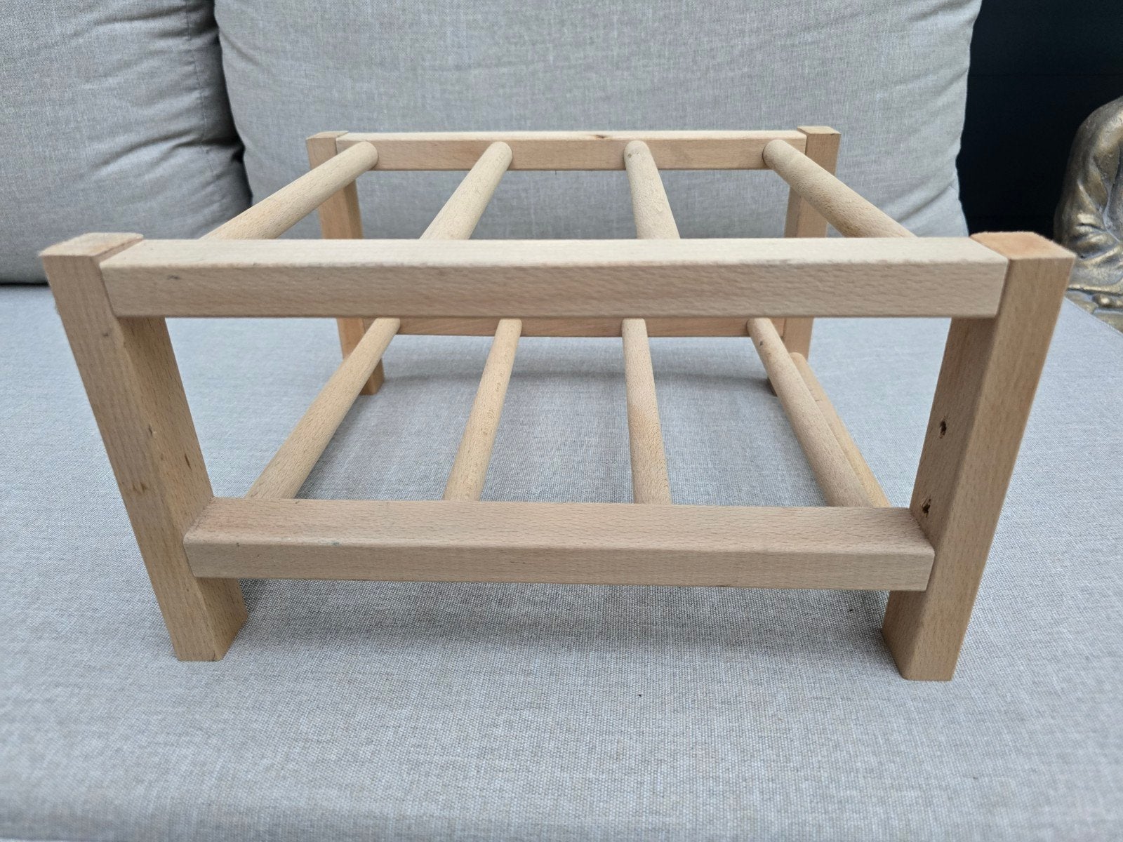 IKEA HUTTEN Wijnrek / Flashenrek – Massief hout (9 flessen), Ophalen of Verzenden, Hout