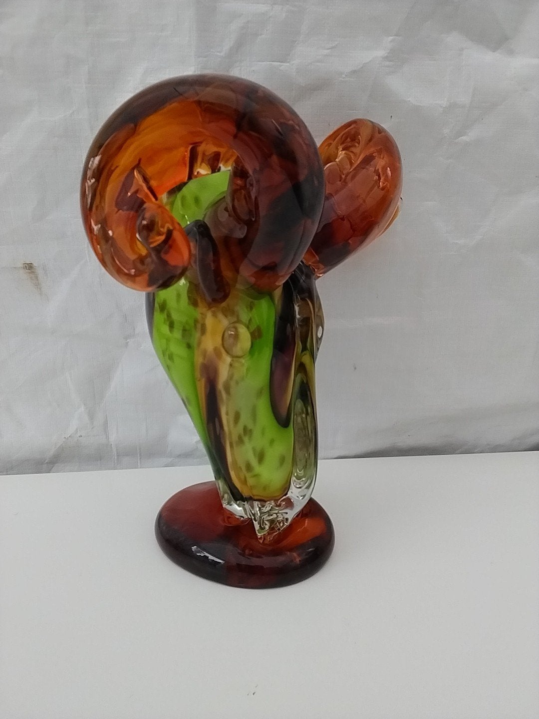 Unieke glazen vaas/sculptuur - Handgeblazen kunst, Antiek en Kunst, Ophalen of Verzenden