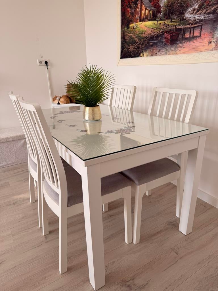 Stijlvolle IKEA Eethoek te Koop – Compleet Set!, Huis en Inrichting, Complete eetkamers, Ophalen of Verzenden, Zo goed als nieuw