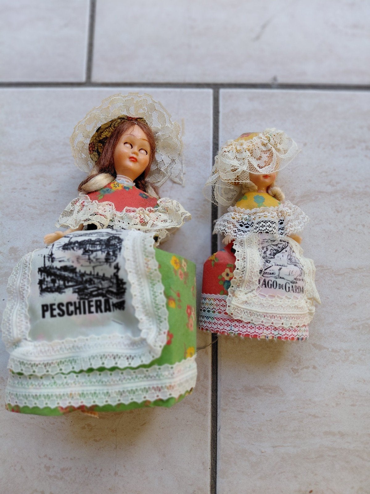 Vintage poppen Lago di Garda en Peschiera, Ophalen of Verzenden, Gebruikt, Pop