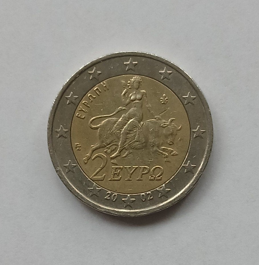 Griekenland: 2 euromunt 2002., Postzegels en Munten, Ophalen of Verzenden, Griekenland, 2 euro, Losse munt