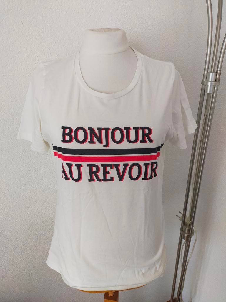 Wit shirt maat 36 merk zoso, Kleding | Dames, Wit, Ophalen of Verzenden, Zo goed als nieuw, Korte mouw