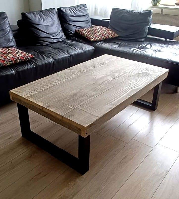 Salontafel steigerhout. Div. modellen op maat gemaakt NIEUW, Rechthoekig, Nieuw, 200 cm of meer, 50 tot 100 cm