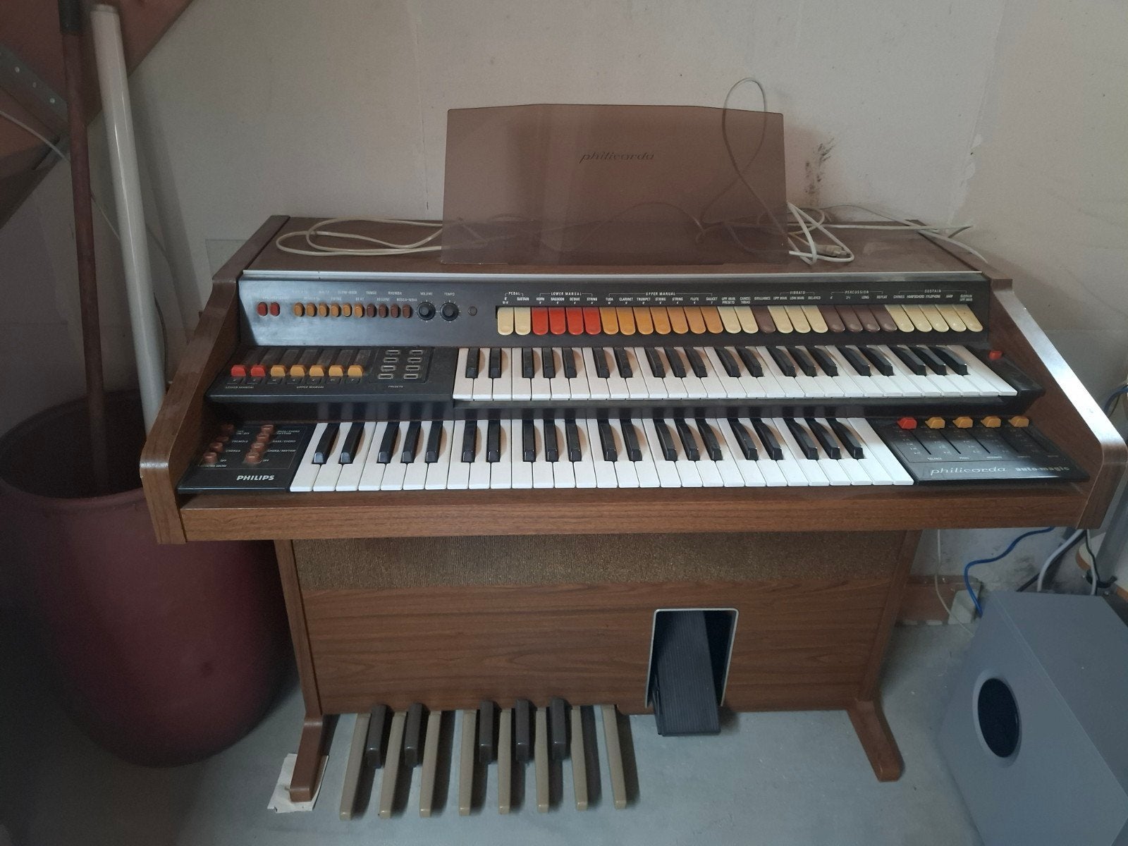 gratis philicorda orgel, Ophalen, Gebruikt, 2 klavieren, Orgel