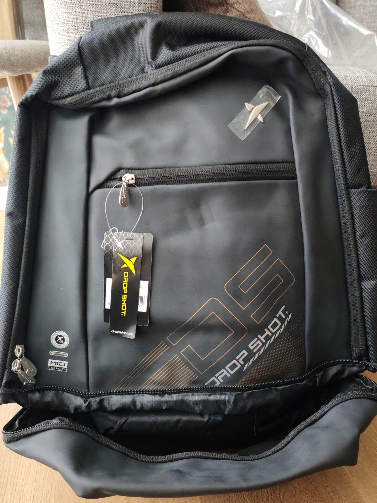 Drop Shot Bentor Lima Padel Rugtas Zwart - Nieuw!, Sport en Fitness, Ophalen, Nieuw, Padeltas