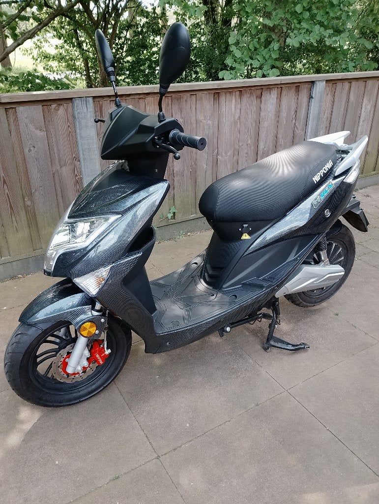 Nipponia e-rex elektrische scooter 45km/u met 2 accu's!!, Ophalen, Maximaal 45 km/u, Elektrisch, Zo goed als nieuw