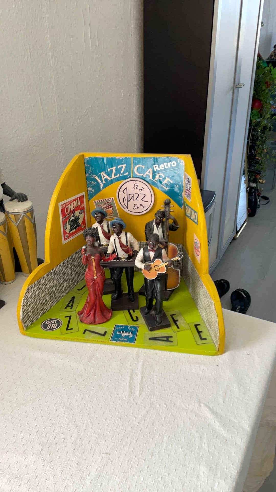 Nice old JAZZ CAFE AND FIGURES, Ophalen, Zo goed als nieuw, Jazz