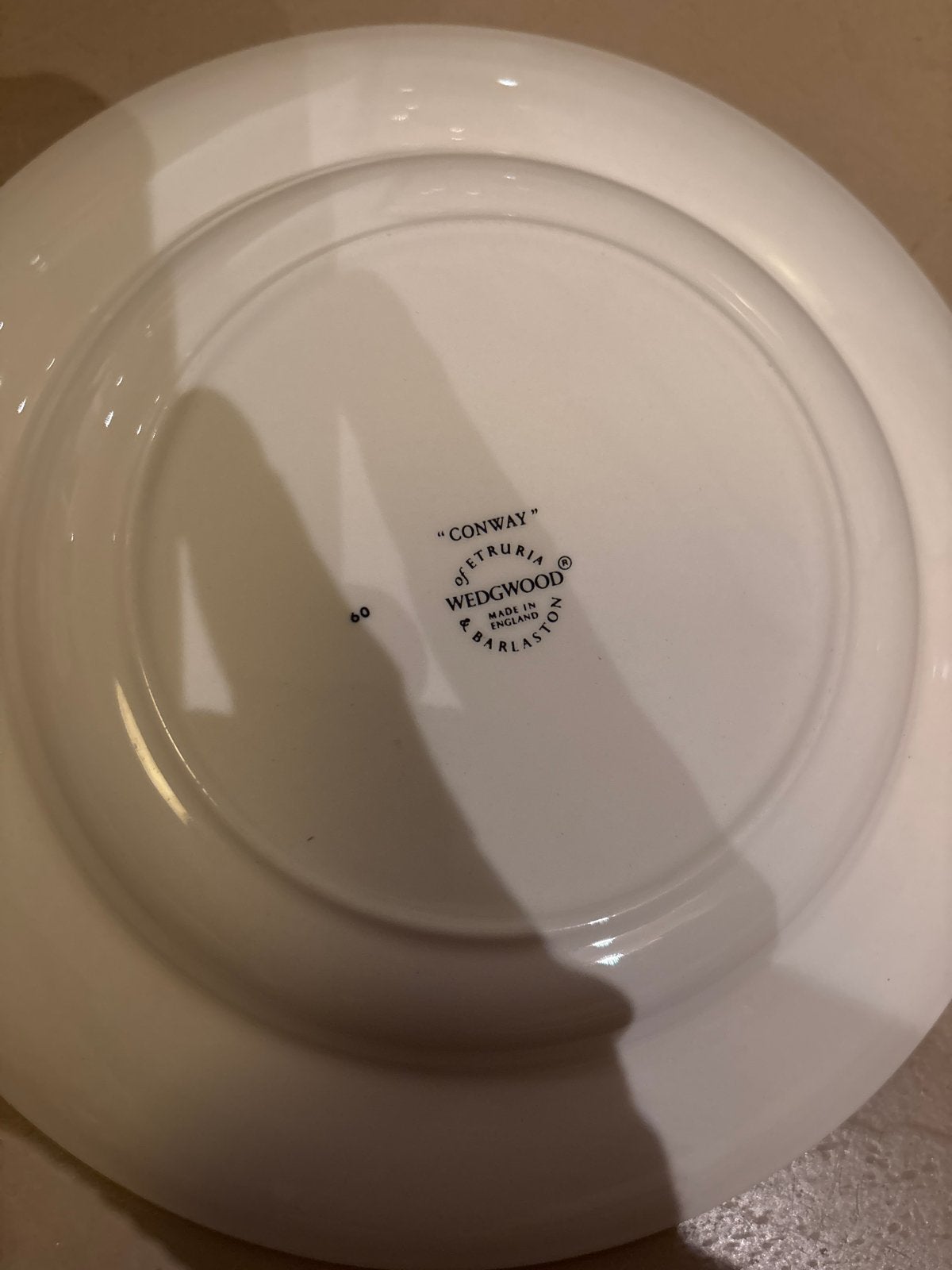 Wedgewood "Conway" borden Set van 6 diep en 6 ondiep borden, Ophalen