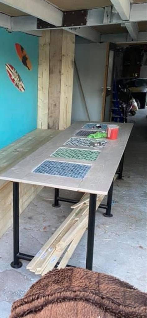 ** gratis**.  Lange tafel, Huis en Inrichting, Tafels | Eettafels, Gebruikt, 200 cm of meer, 50 tot 100 cm, Vijf personen of meer