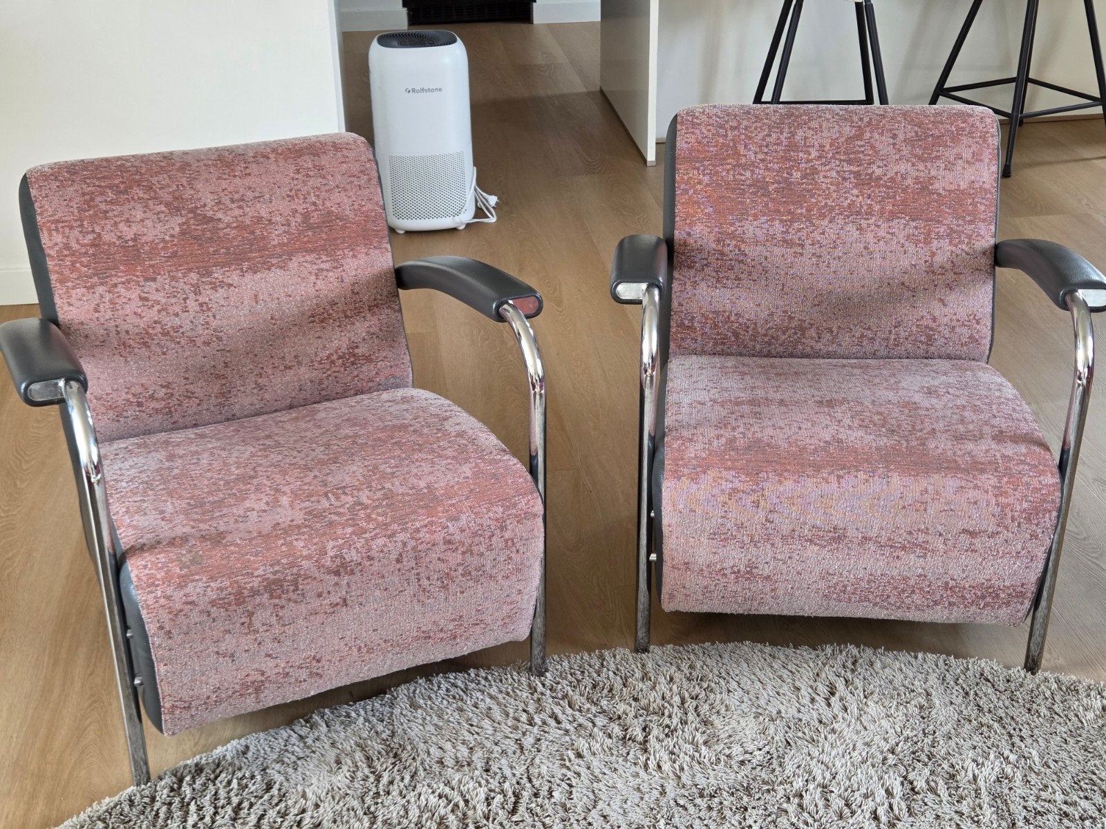 Set van 2 Leolux Scylla fauteuils in zeer goede staat, Ophalen, Modern design, Twee, Overige kleuren