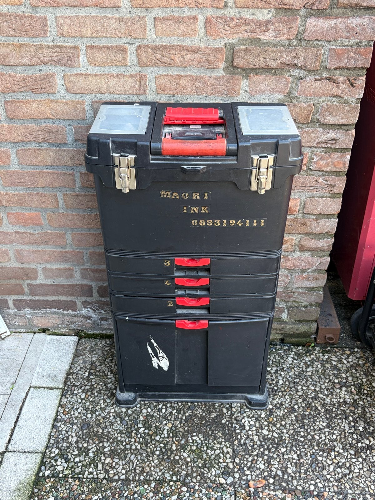Gereedschapskist op wielen met lades, Ophalen of Verzenden, Gebruikt