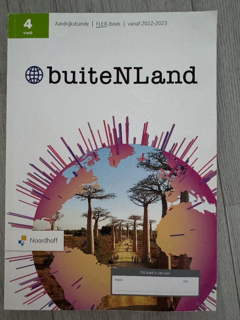 Buitenland 4 VWO AK, Boeken, Ophalen, VWO, Noordhoff, Aardrijkskunde
