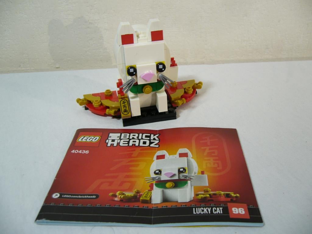 Lego BrickHeadz 40436 Lucky Cat, Gebruikt, BrickHeadz, Ophalen of Verzenden, Complete set
