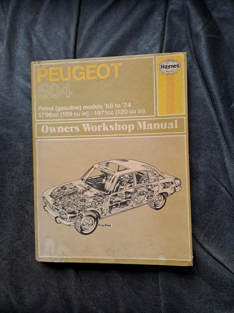Haynes Werkplaatshandboek Peugeot 504 (1968-1974), Ophalen of Verzenden