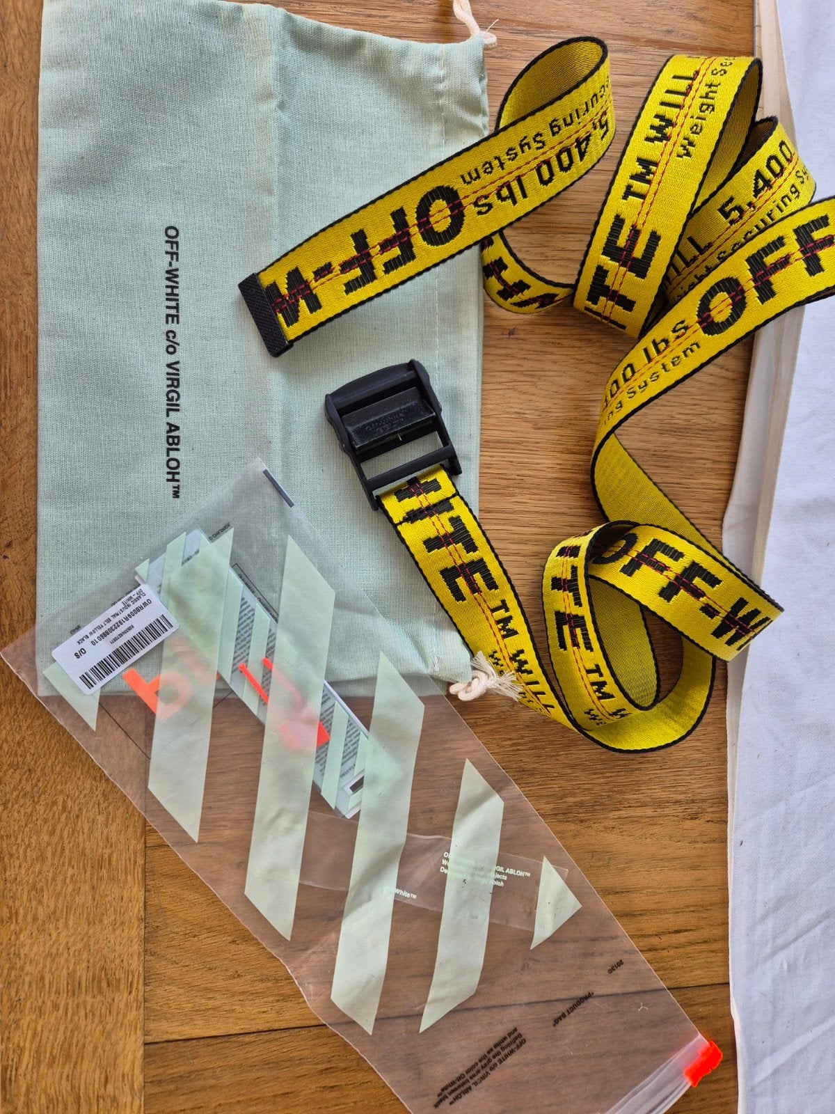 OFF-WHITE riem in zeer goede staat, Ophalen, Off-White, Overige kleuren, Zo goed als nieuw