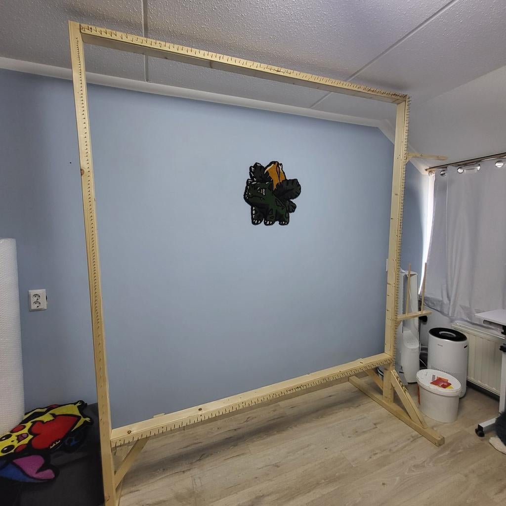Tufting frame - groot formaat 190cm x 185cm, Ophalen, Gebruikt, Hout, Overige typen