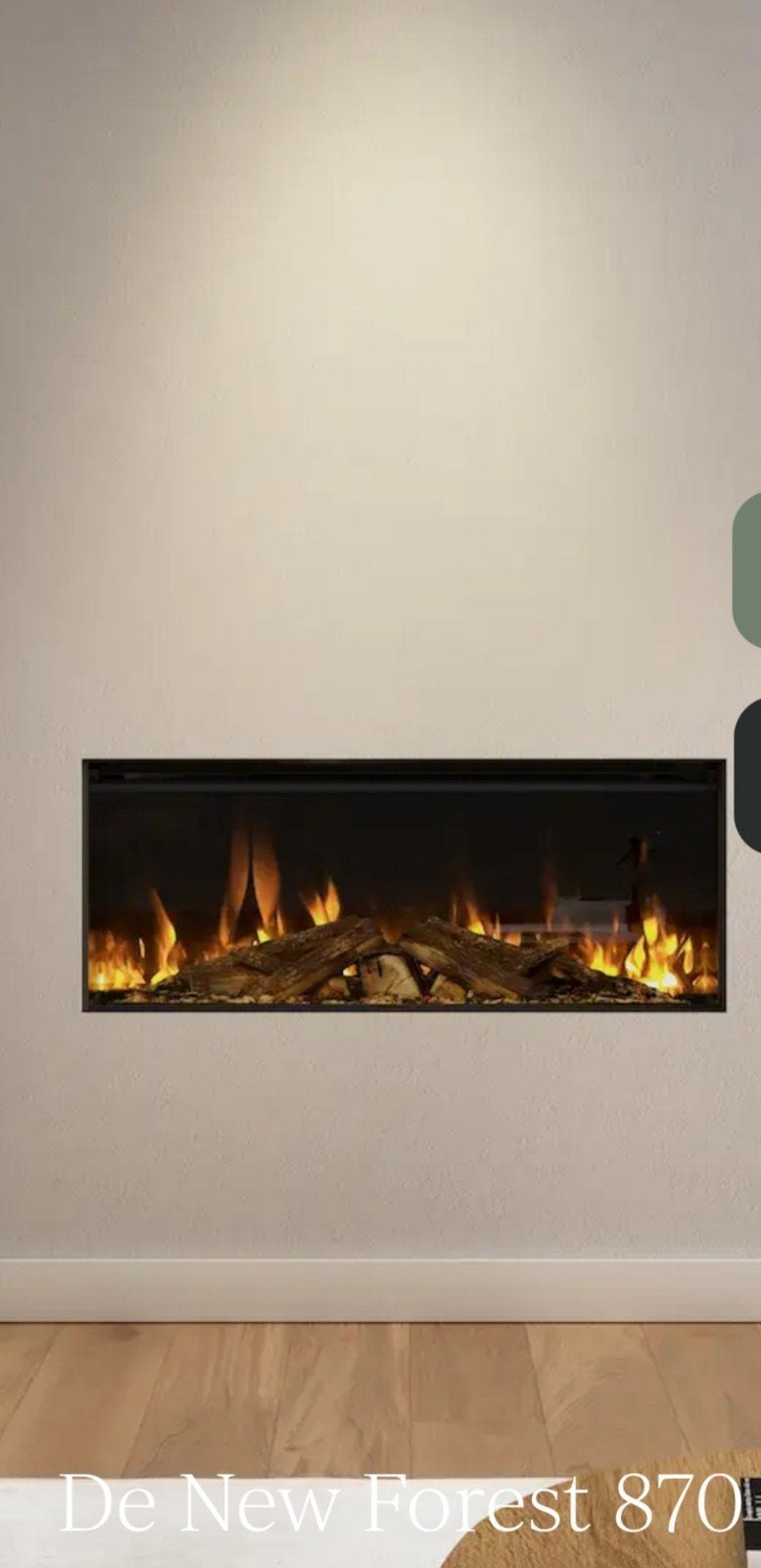 British Fires new forest 870 demo model te koop, Ophalen, Zo goed als nieuw, Inbouwhaard, Elektrische haard