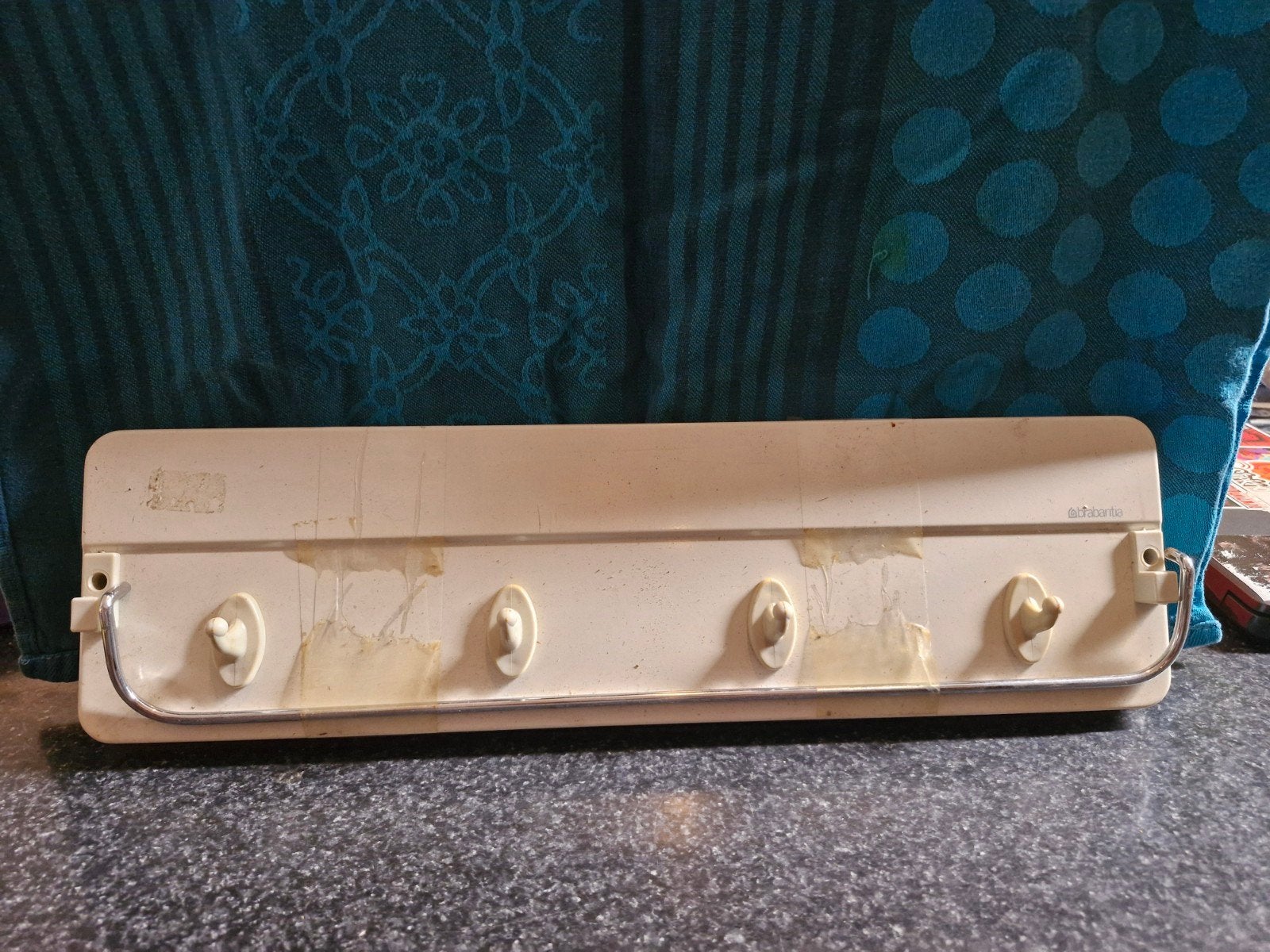 retro vintage handdoekenrek vaatdoekenrek brabantia, Gebruikt, Overige typen, Ophalen of Verzenden, Minder dan 100 cm
