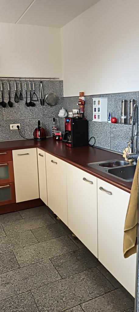 Complete hoekkeuken met apparatuur, Huis en Inrichting, Ophalen, Gebruikt, Graniet of Steen, Hoekkeuken