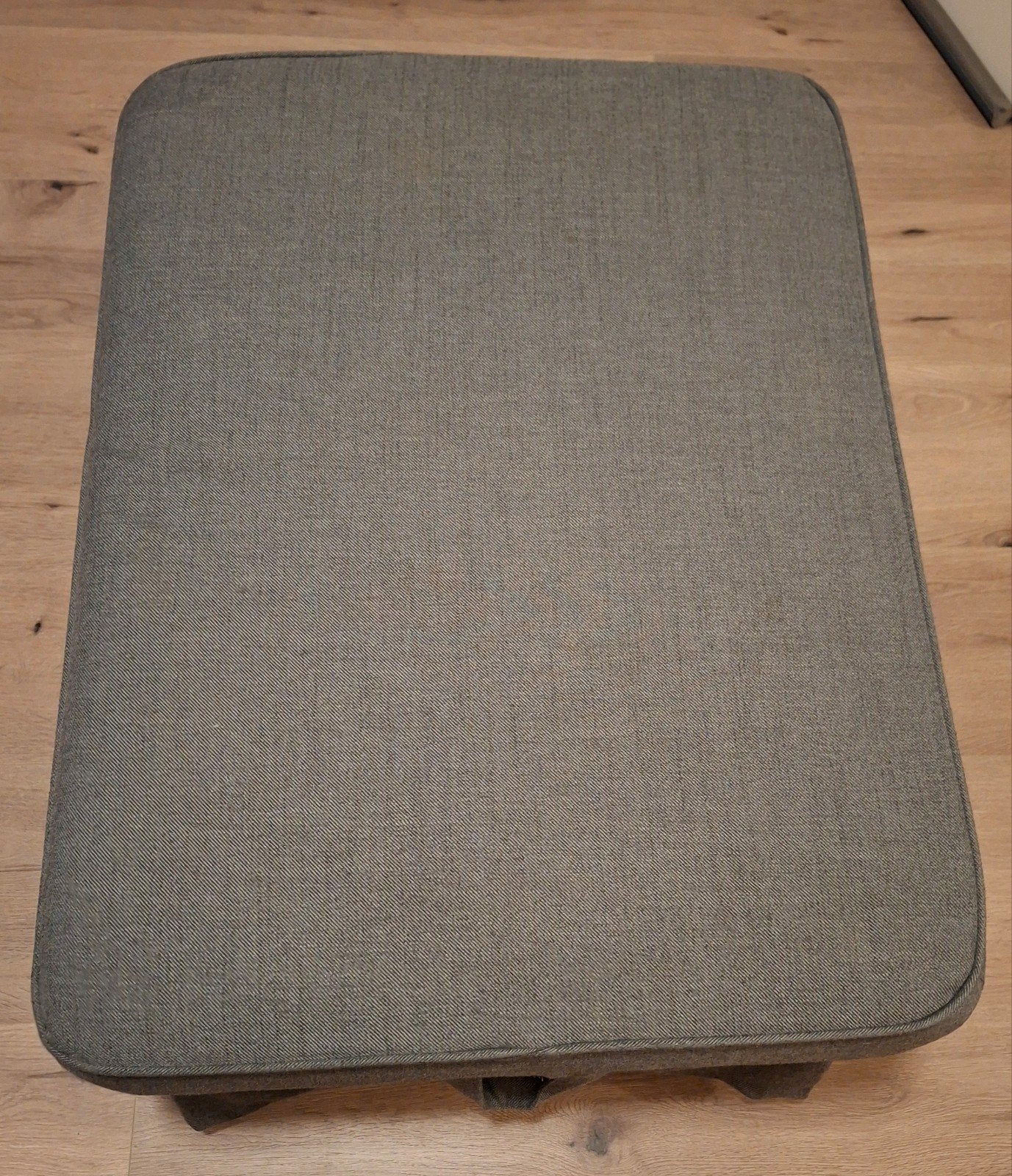 IKEA Ektorp poef met extra hoezen(Halarp grijs/Halarp beige), Ophalen, Gebruikt, Rechthoekig, Stof
