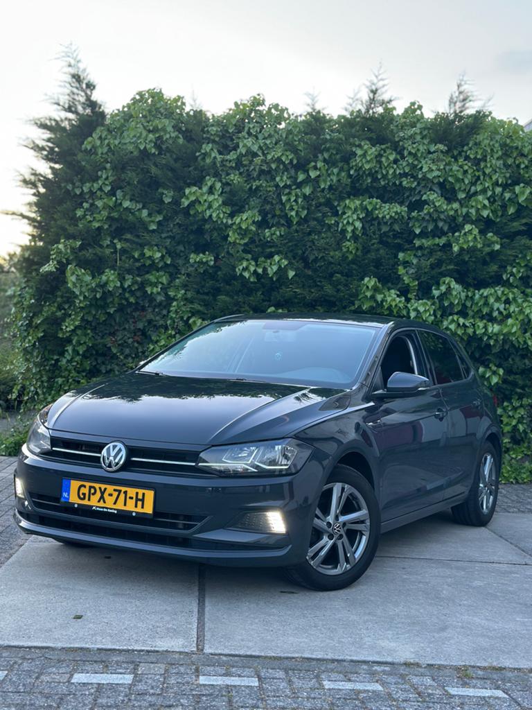 Volkswagen Polo 1.0 TSI 7-DSG 2018, Auto's, Stof, Zwart, 95 pk, Particulier