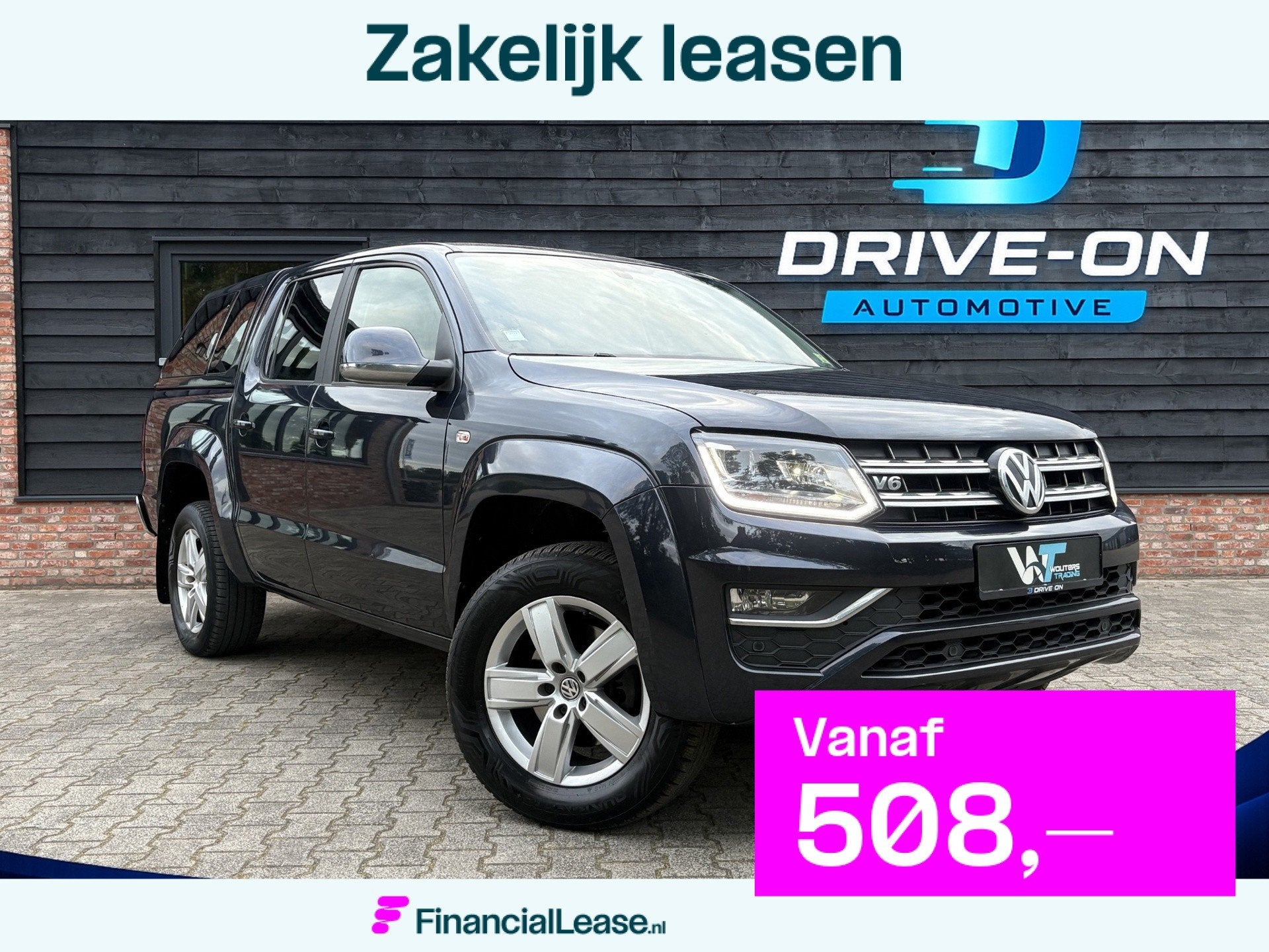 Volkswagen Amarok 3.0 TDI 4Motion - 5 persoons - Hardtop, Automaat, Gebruikt, Zwart, Blauw
