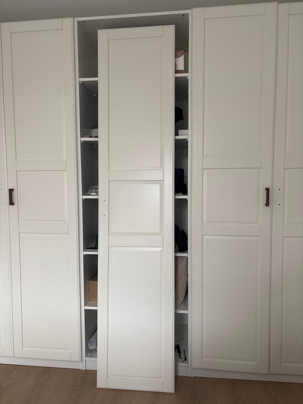 Witte tyssedal deur 229 cm hoog (zonder scharnieren), Ophalen, 200 cm of meer, 50 tot 100 cm, Zo goed als nieuw