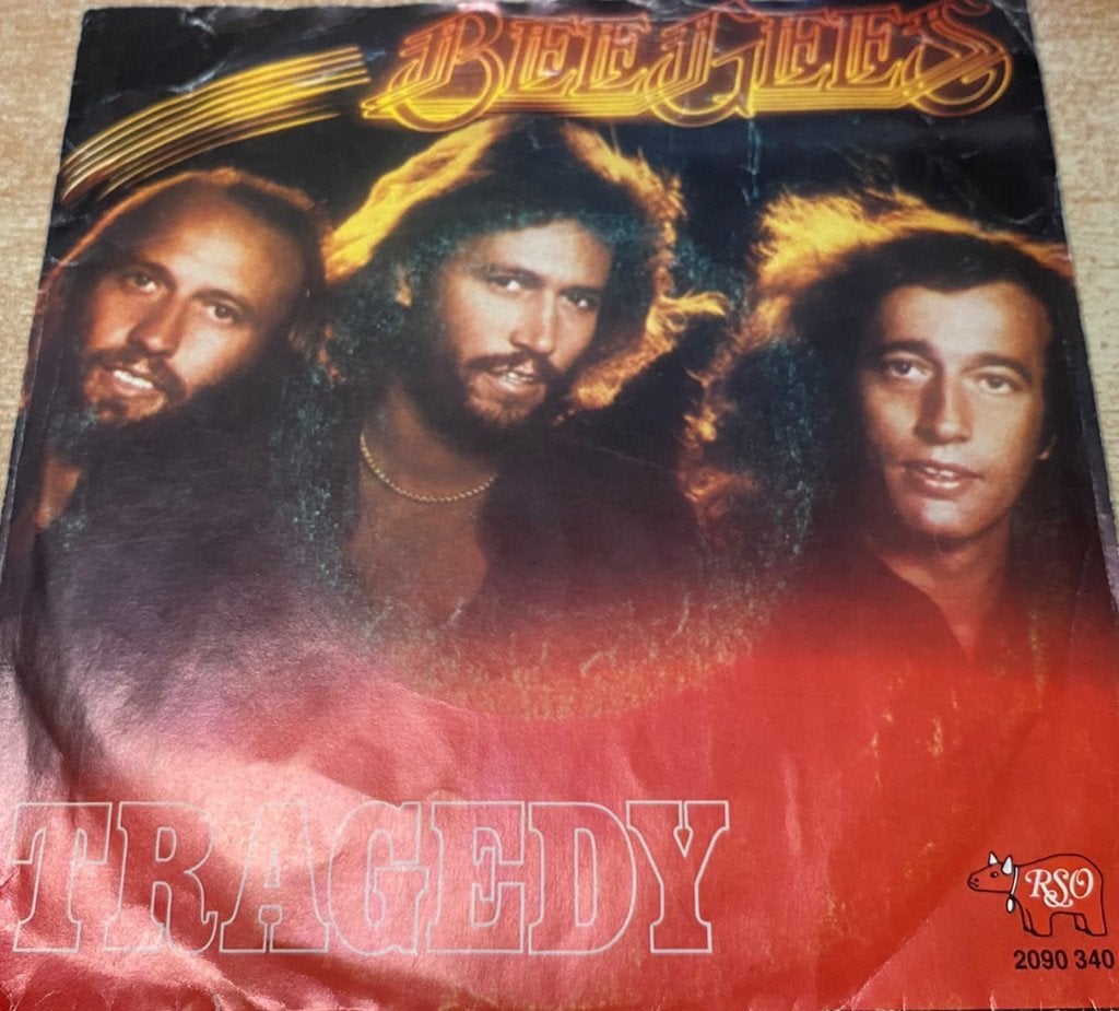 45T Bee Gees  single Tragedy, Gebruikt, 7 inch, Pop, Overige typen