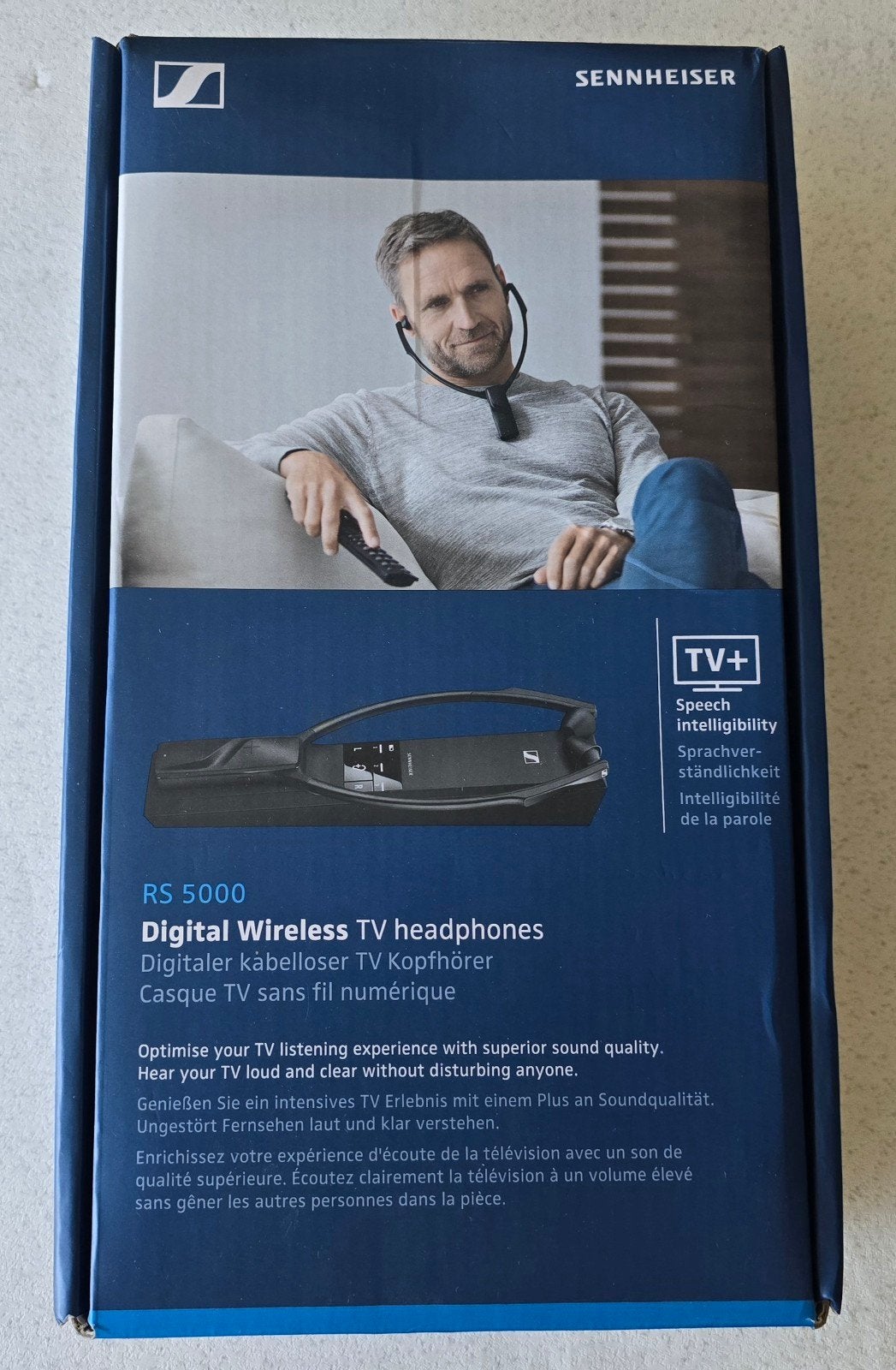 Sennheiser draadloze koptelefoon RS 5000, Draadloos, Sennheiser, Ophalen of Verzenden, Zo goed als nieuw