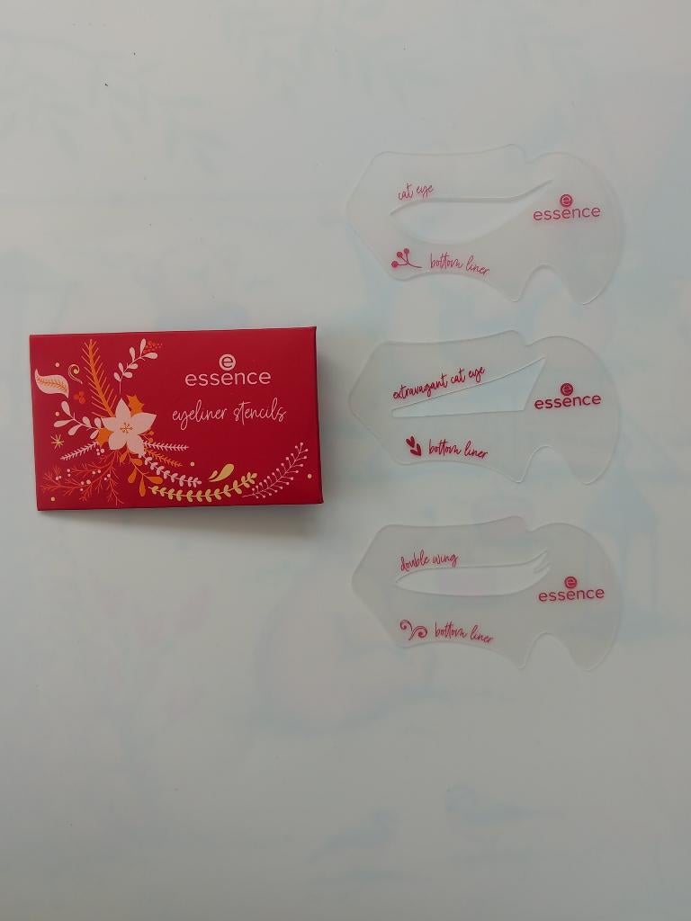 NIEUW 3 Essence eyeliner stencils sjabloon oogpotlood kerst, Nieuw, Ophalen of Verzenden, Toebehoren, Overige kleuren