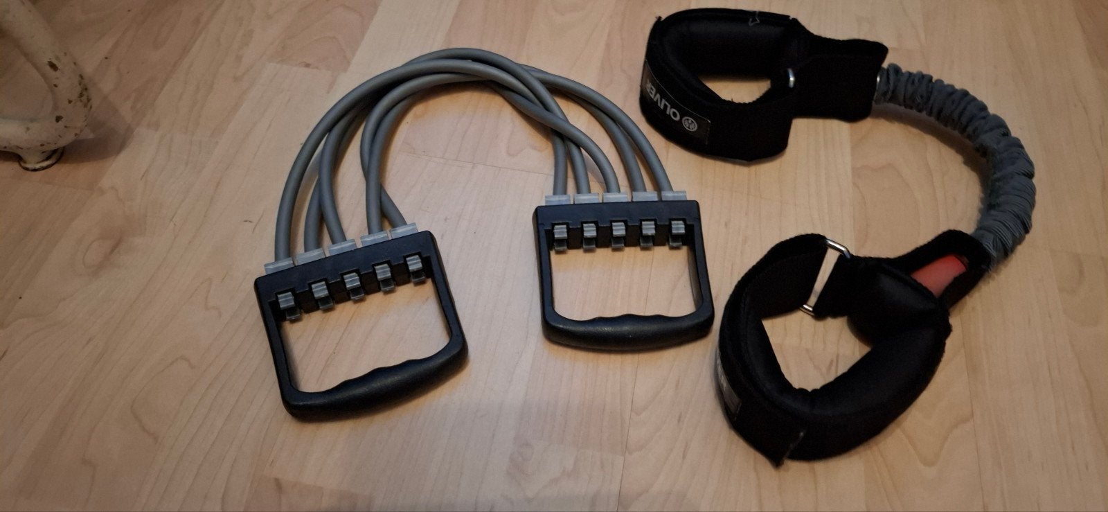 Weerstandsbanden set met enkelbanden, Sport en Fitness, Ophalen, Gebruikt, Benen, Weerstandband