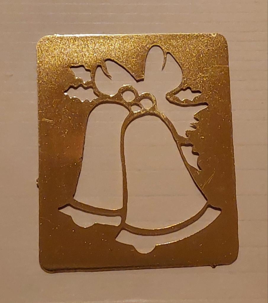 Embossing Mal (Messing) - Kerstklokken, Ophalen of Verzenden, Zo goed als nieuw, Kerst, Pons of Mal