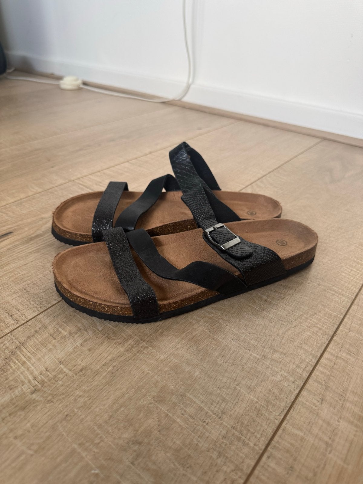 Lico Natural Glitter slippers Hush Puppies maat 38, Overige kleuren, Zo goed als nieuw, Sandalen of Muiltjes, Ophalen of Verzenden