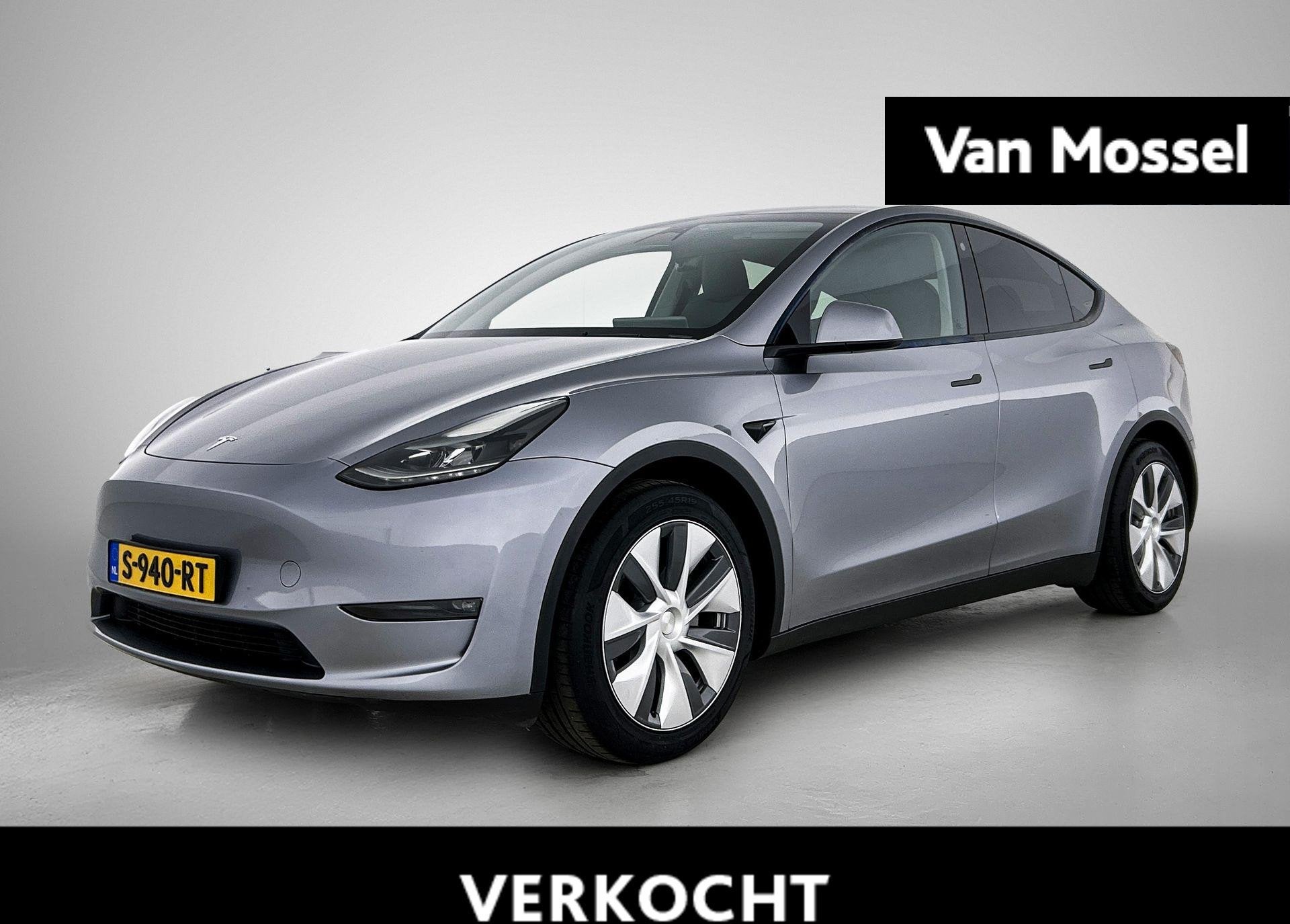 Tesla Model Y Long Range AWD 75 kWh 351 PK GERESERVEERD | Au, Auto's, Stof, Gebruikt, 495 min, Origineel Nederlands