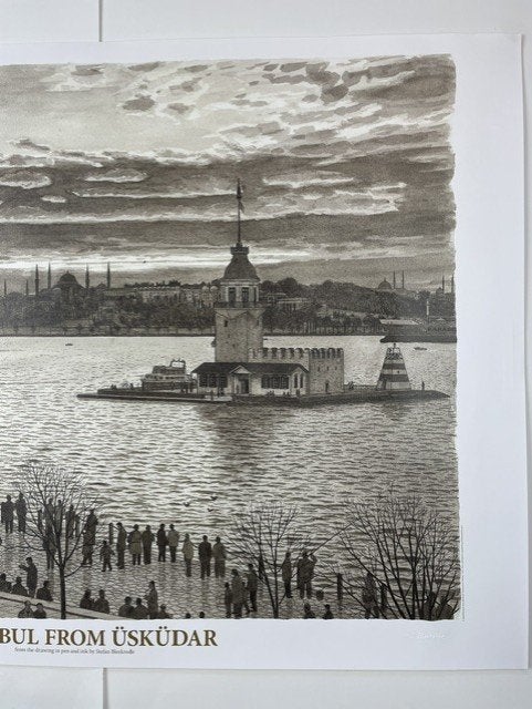 poster Stefan Bleekrode ISTANBUL FROM USKUDAR copyright 2025, Ophalen of Verzenden, Nieuw, Minder dan 50 cm, Foto of Poster