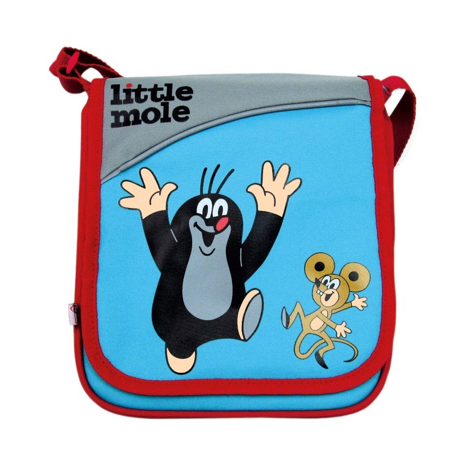 Bino Kleine Mol tas & etui, Ophalen, Blauw, Met opbergvakken, Tas