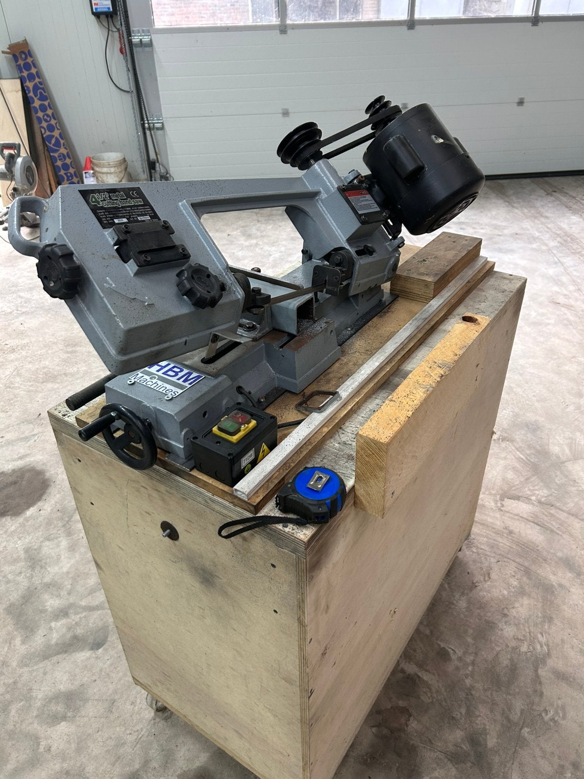 Lintzaag metaal bandzaag machine, Ophalen, Gebruikt, IJzer