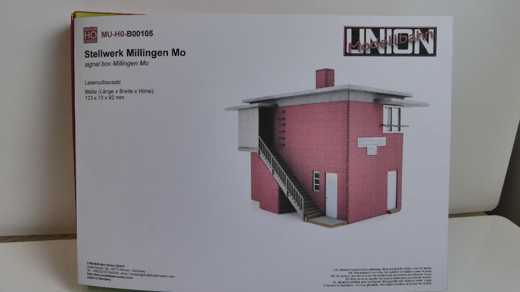 Bouwdoos H0: Modelbahnunion Seinhuis Millingen MO Lasercut, Overige merken, Brug, Tunnel of Gebouw, Nieuw, Ophalen of Verzenden