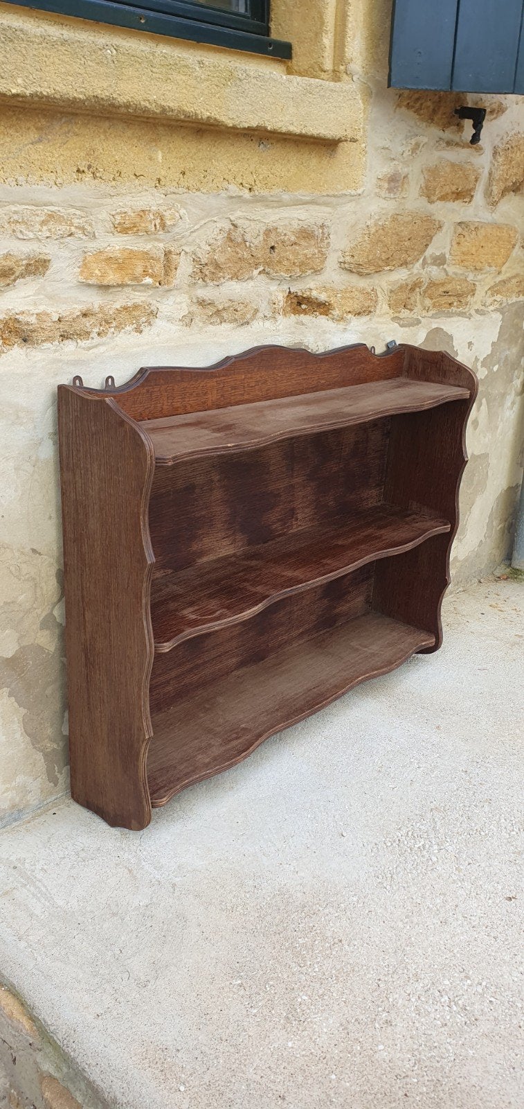 landelijke hangkast keukenplank boekenplank opzetkast regaal, Antiek en Kunst, Curiosa en Brocante, Ophalen