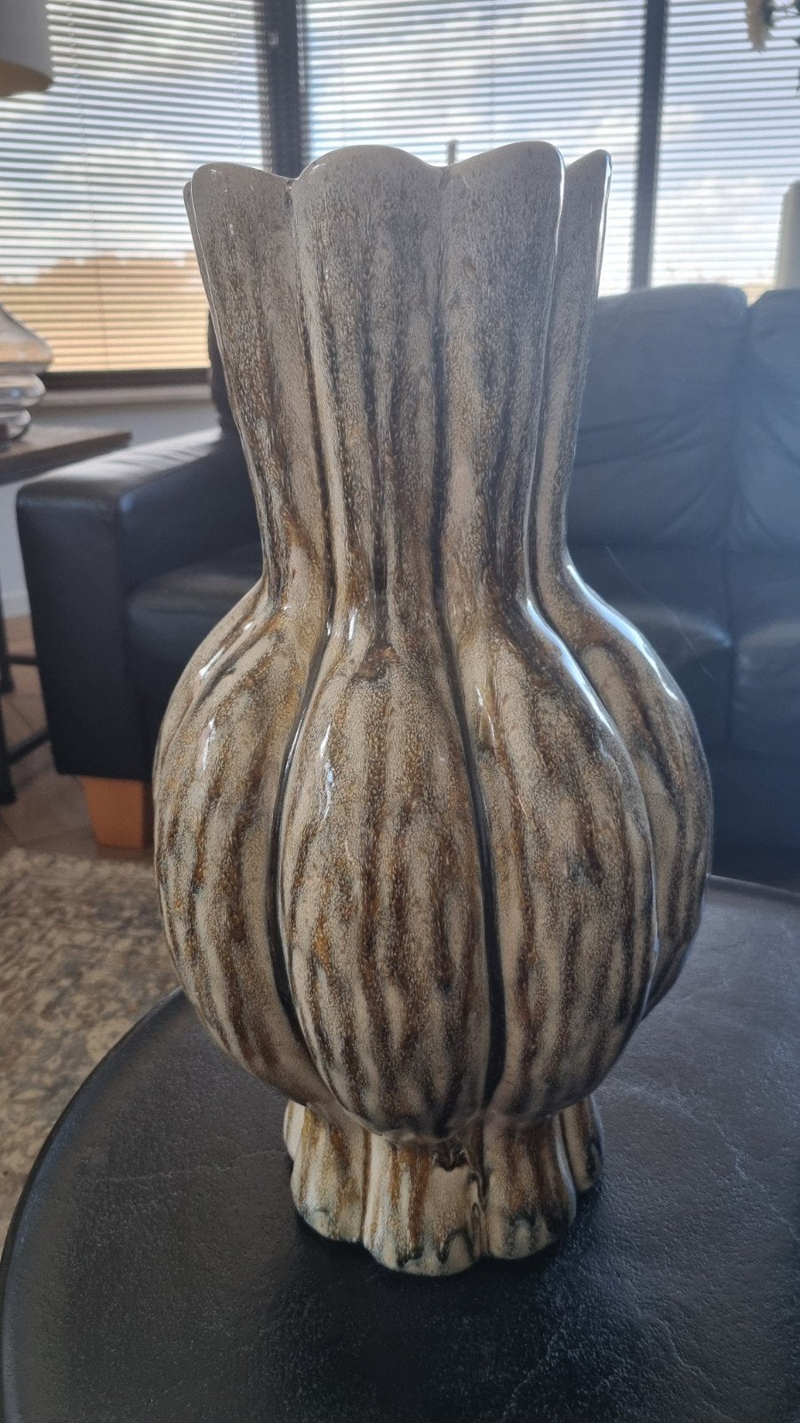 Bloemenvaas ., Ophalen, Bruin, 45 cm, Nieuw