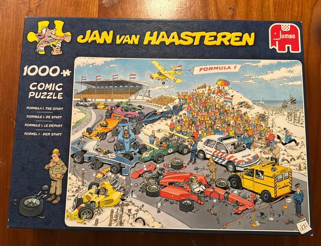 Jan van Haasteren : formule 1 de start, Ophalen, 500 t/m 1500 stukjes, Zo goed als nieuw